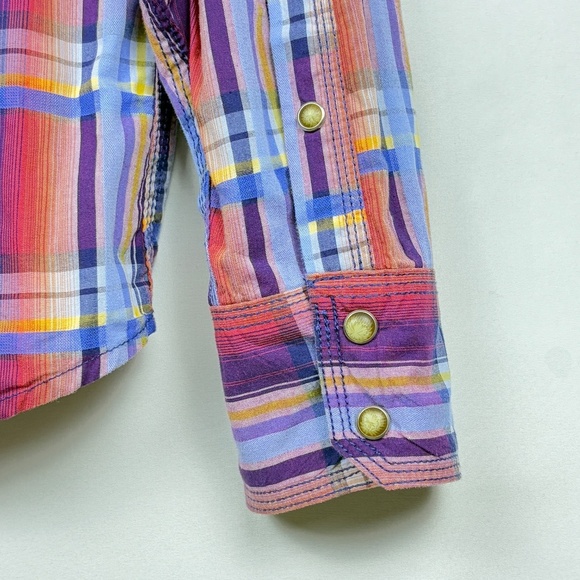 Wrangler 20X Mens Longsleeve Shirt XXL Western Cowboy Rodeo Plaid Flip Cuff Snap - Picture 6 of 15